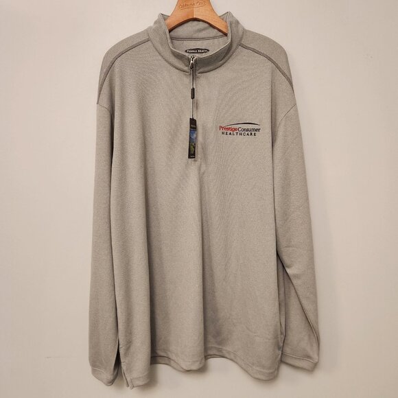 Pebble Beach Performance 1/4 Zip Pullover Embroidered Logos Mens XXL NEW - Picture 3 of 16